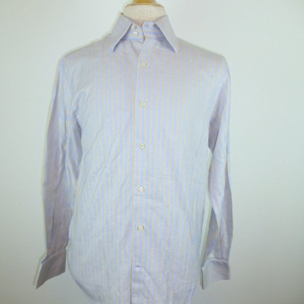 FALITI  blue stripe long sleeve shirt 16 Italy